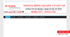 Desktop Screenshot of giaxetoyotavietnam.com